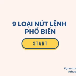 Phân biệt các loại nút lệnh trên giao diện người dùng