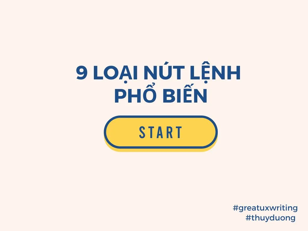 Phân biệt các loại nút lệnh trên giao diện người dùng